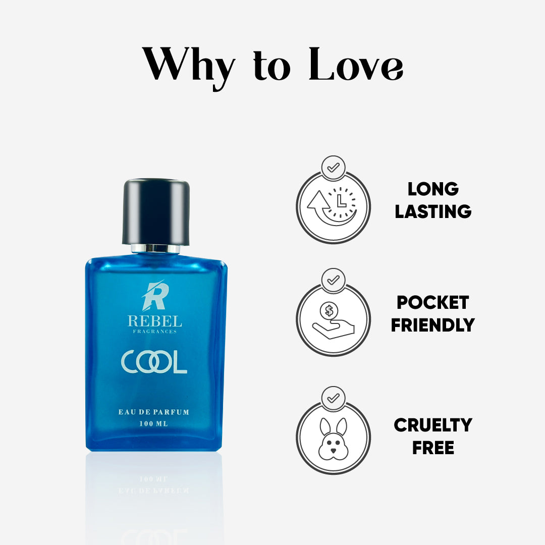 COOL AQUA 100ml For MEN | Sea water, Mint, Cedar, White musk.