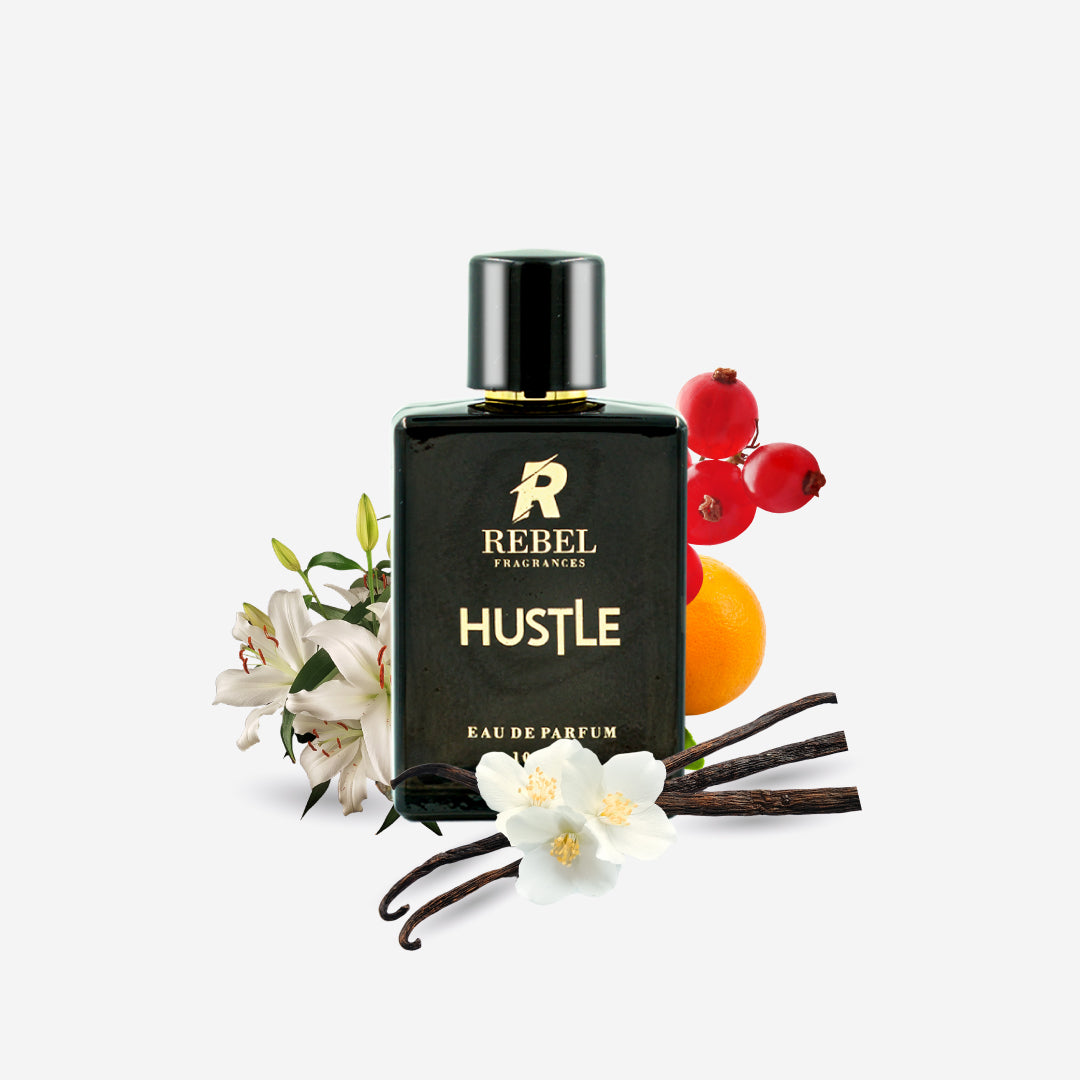 HUSTLE  100ml For ALL| Red Berries, Vanilla, White musk, Clementine.